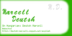 marcell deutsh business card
